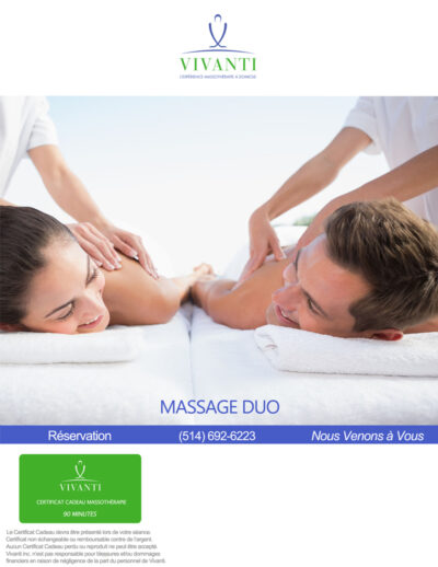 MASSAGE DUO 60 Minutes