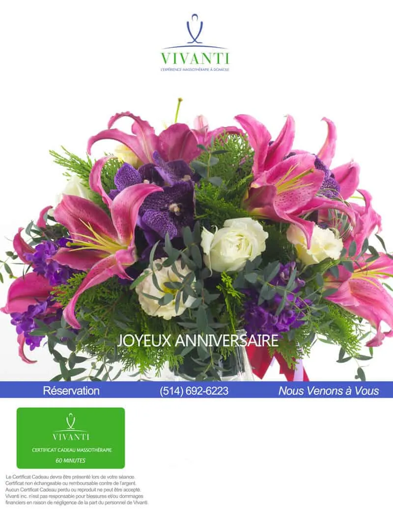 JOYEUX ANNIVERSAIRE 60 minutes