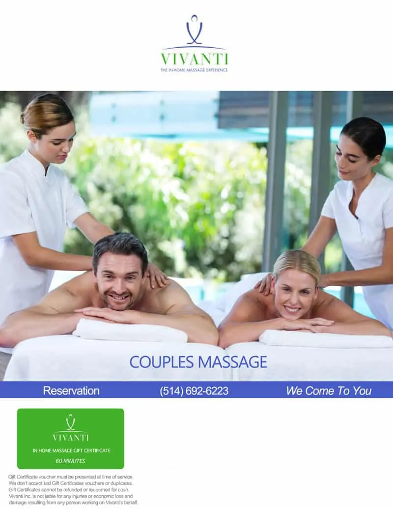 COUPLES MASSAGE 60 minutes